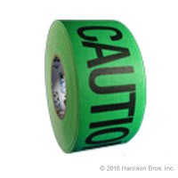 3" CAUTION CABLE Cloth Tape - Neon Green/Black Print
