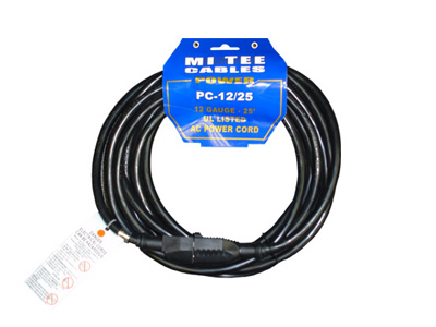 MiTee Power Cable-25 Foot-Black
