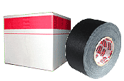 Case of Permacel Black 3 IN x 60 YD Gaffers Tape 16 Rolls