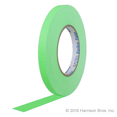 1/2 IN x 45 YD Neon Green Spike Tape - Click Image to Close