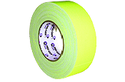 3 inch x 50 YD. Neon Yellow Gaffers Tape