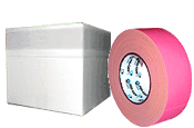 Case Special 2 IN. x 50 YD. Neon Pink Gaffers Tape 24 Rolls