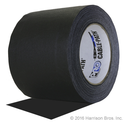 Cable Path Tape Black - 4 IN - Click Image to Close