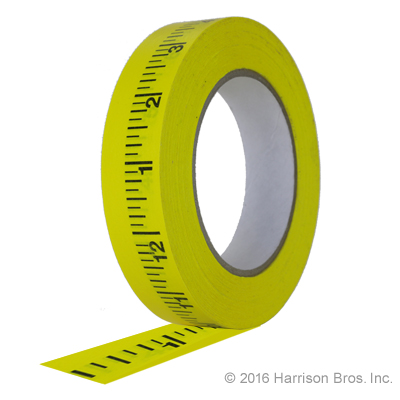 1 IN x 60 YD Printed Measuring Tape - Paper - Click Image to Close