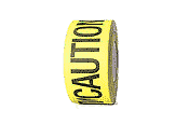 3 inch CAUTION CABLE Cloth Tape Neon Yellow-Black Print