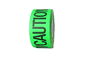 3 inch CAUTION CABLE Cloth Tape Neon Green-Black Print