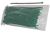 Green Wire Ties 8 inch Bag of 100