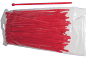 Red Wire Ties 8 inch Bag of 100