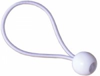 Ball Bungee-8 IN-White-Bundle of 10