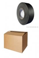 Delustered Duct Tape - Black-3 IN x 60 YD-Case of 16 Rolls