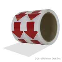 Red Vinyl Arrows - 2 IN - 500 Count Roll