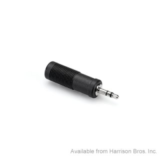 Hosa Adapter-Quarter Inch Female to Mini Male