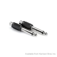 Hosa Adapter-Quarter Inch Male to RCA Female