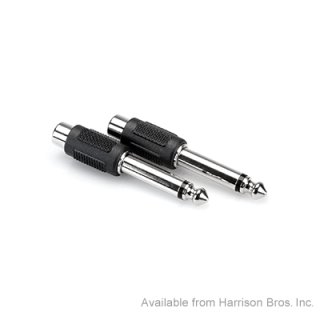 (image for) Hosa Adapter-Quarter Inch Male to RCA Female