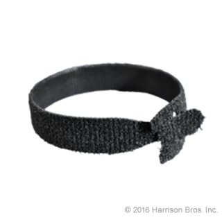 (image for) Black-Velcro One Wrap Strap-12 IN-Roll of 15