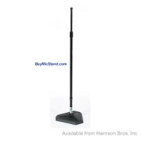 Mic Stand-Hex Base Straight Stand-Black