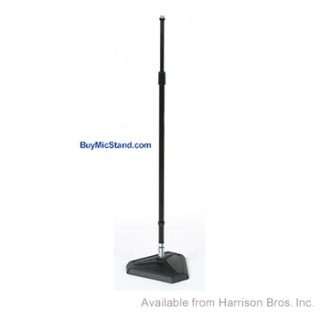 (image for) Mic Stand-Hex Base Straight Stand-Black
