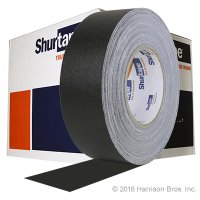 Case-2 IN x 50 YD Black Shurtape Professional Grade Gaffers Tape