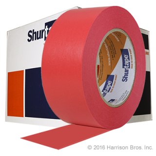 (image for) 2 IN x 60 YD Shurtape 724 Paper Floor Tape-Red-Case of 24