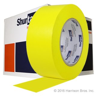 (image for) 2 IN x 60 YD Shurtape 724 Paper Floor Tape-Yellow-Case of 24