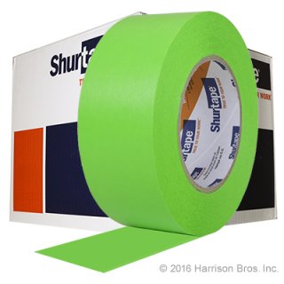 (image for) 2 IN x 60 YD Shurtape 724 Paper Floor Tape-Green-Case of 24