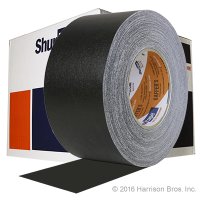 (image for) Case-3 IN x 50 YD Black Shurtape Professional Grade Gaffers Tape