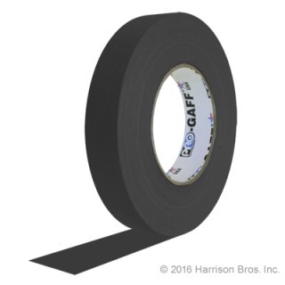 1 IN x 55 YD Black Cloth Hoop Tape