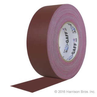 (image for) 2 IN x 55 YD Burgundy Pro Gaffer Gaffers Tape