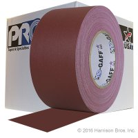 (image for) Case-3 IN x 55 YD Burgundy Gaffers Tape-16 Rolls