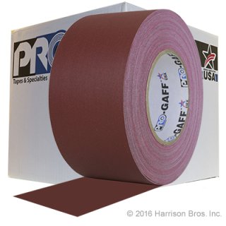 Case-3 IN x 55 YD Burgundy Gaffers Tape-16 Rolls