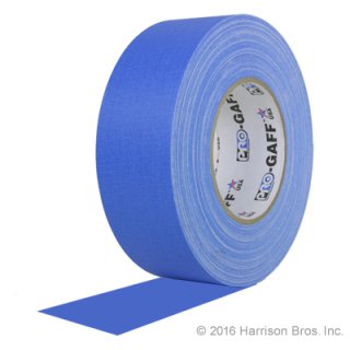 (image for) 2 IN x 55 YD Electric Blue Pro Gaffer Gaffers Tape