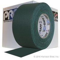 Case-3 IN x 55 YD Green Gaffers Tape-16 Rolls