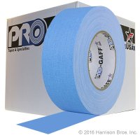 Case-2 IN x 50 YD Neon Blue Gaffers Tape-24 Rolls