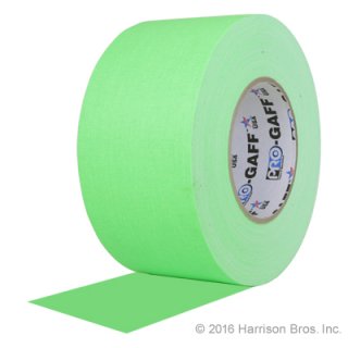 3 IN x 50 YD Neon Green Pro Gaffer Gaffers Tape