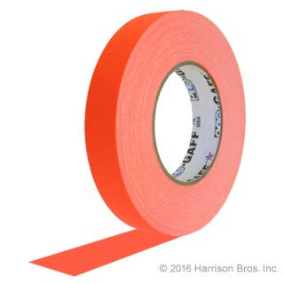 1 IN x 50 YD Pro Gaffer Neon Orange Gaffers Tape