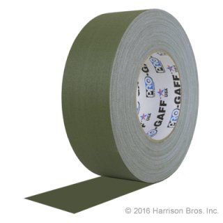 (image for) 2 IN x 55 YD Olive Drab Pro Gaffer Gaffers Tape