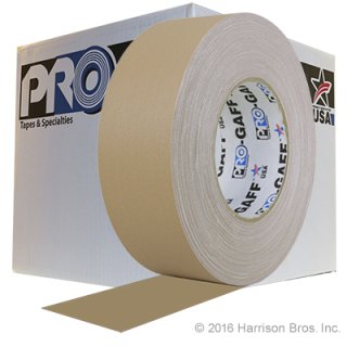 (image for) Case-2 IN x 55 YD Tan Gaffers Tape-24 Rolls