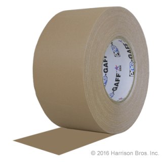 (image for) 3 IN x 55 YD Tan Pro Gaffer Gaffers Tape