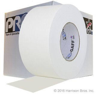 (image for) Case-3 IN x 55 YD White Pro Gaffer Gaffers Tape-16 Rolls