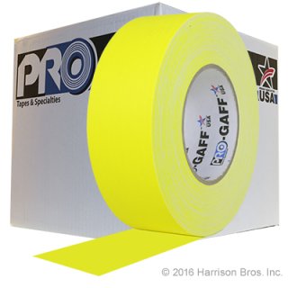 Case-2 IN x 55 YD Yellow Gaffers Tape-24 Rolls