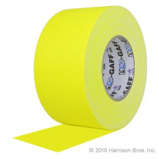 (image for) 3 IN x 55 YD Yellow Pro Gaffer Gaffers Tape