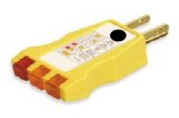 Receptacle Tester With Ground Fault Check