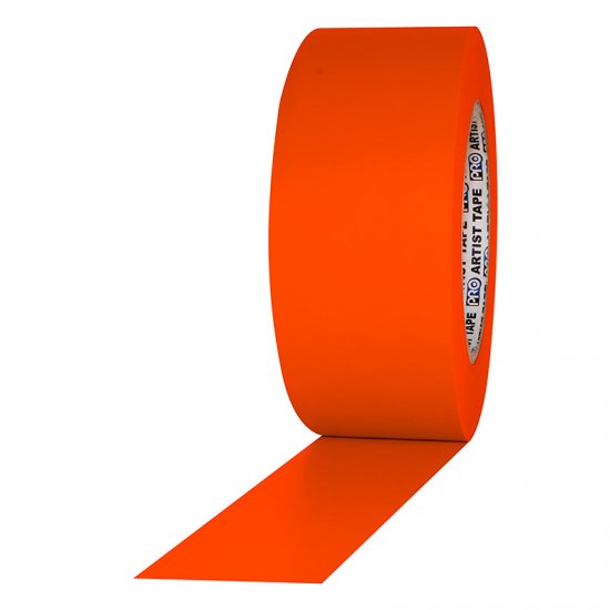 Pro Artist Paper Floor Tape-Neon Orange 2 IN x 60 YD - Click Image to Close