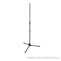 Mic Stand-Straight-Tripod Base-Black