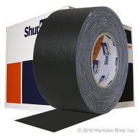 Case-3 IN x 55 YD Black Shurtape 665 Gaffers Tape-16 rolls