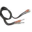 Hosa Interconnect Cable-Quarter Inch to RCA-Dual-10 FT