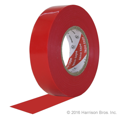 Red Electrical Tape - 10 Roll Sleeve - Click Image to Close