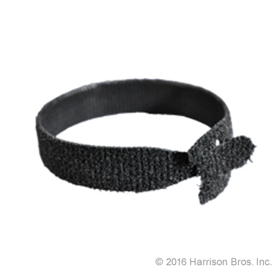 (image for) Black-Velcro One Wrap Strap-12 IN-Roll of 15
