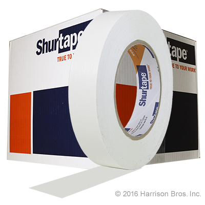 1 IN X 60 YD Shurtape 724 Paper Floor Tape-White-Case of 36 - Click Image to Close