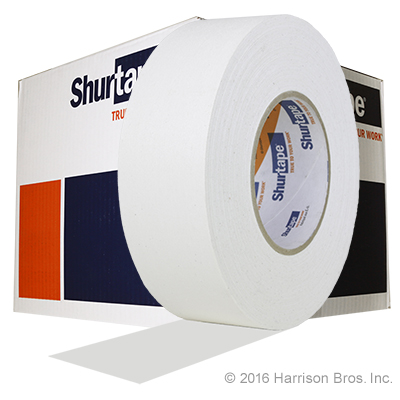 Case-2 IN x 50 YD White Shurtape Professional Grade Gaffers Tape - Click Image to Close